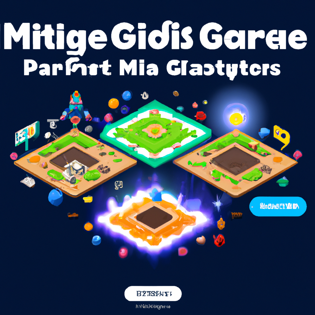 Gameplay snapshot: a colorful microgame arena